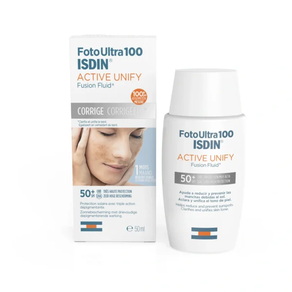 Foto Ultra 100 ISDIN Active Unify Fusion Fluid SPF 50+